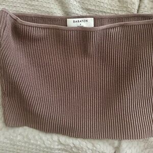 NEW Aritzia sculpt knit cropped tube top - size S